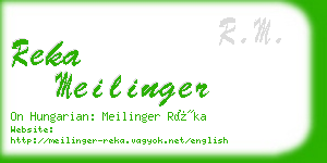 reka meilinger business card